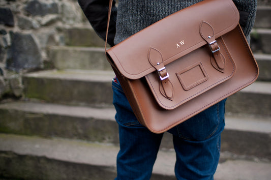 Brown leather shoulder Bag
