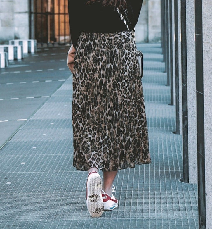Leopard slim Skirt