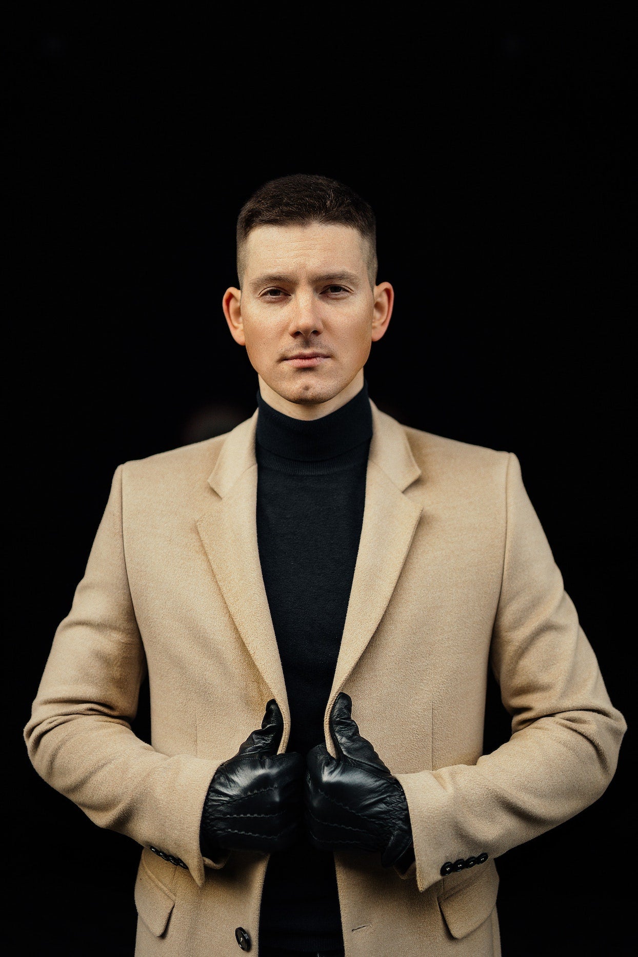 Beige Chesterfield Coat