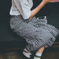 Gingham Check Skirt